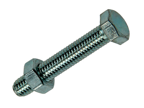 Mack Tapbout met moer M5 30mm verzinkt 30 stuks