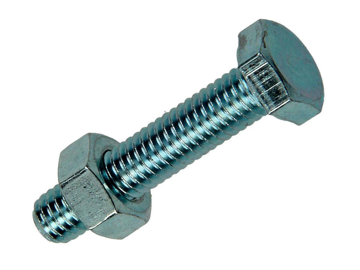 Mack Tapbout met moer M6 30mm verzinkt 12 stuks