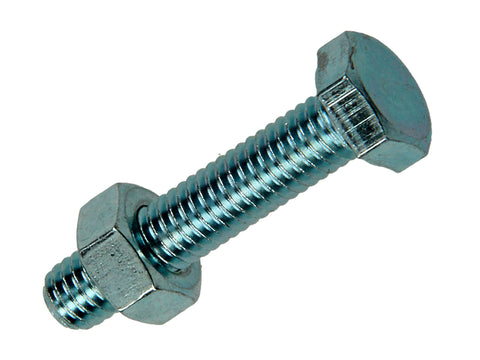 Mack Tapbout met moer M6 30mm verzinkt 35 stuks