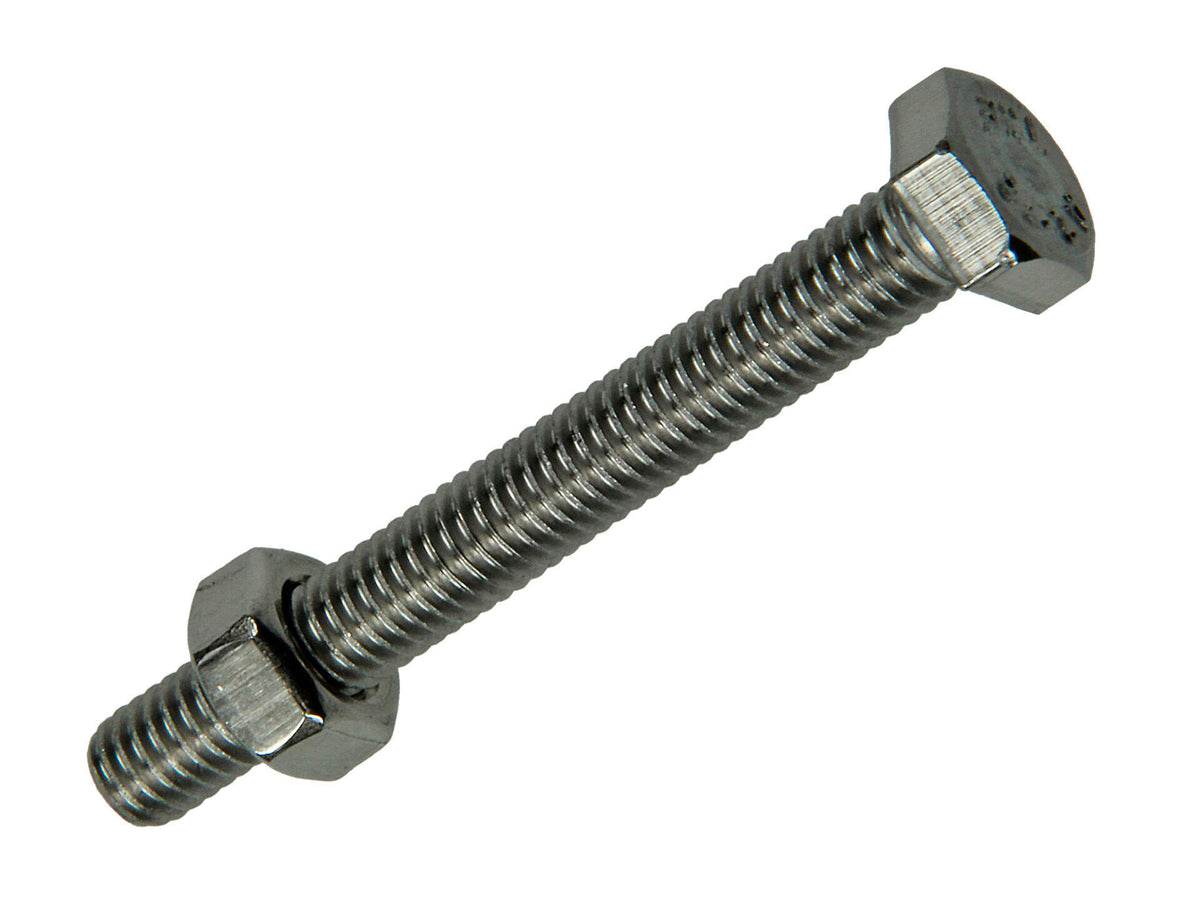 Mack Tapbout met moer M6 50mm inox 3 stuks