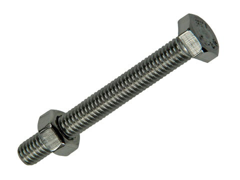 Mack Tapbout met moer M6 50mm inox 3 stuks
