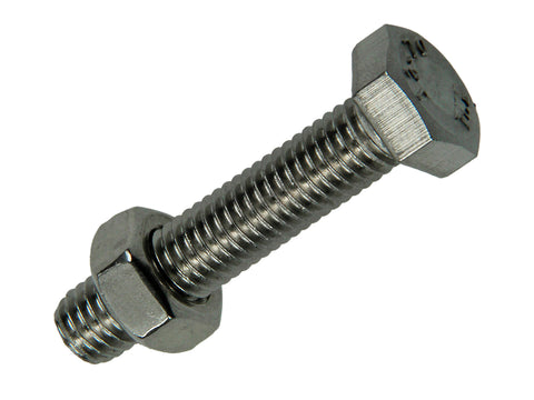 Mack Tapbout met moer M8 40mm inox 2 stuks