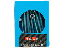 Mack Tapbout met moer M8 80mm verzinkt 12 stuks