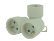 Tegenstekker 16A wit 3 stuks