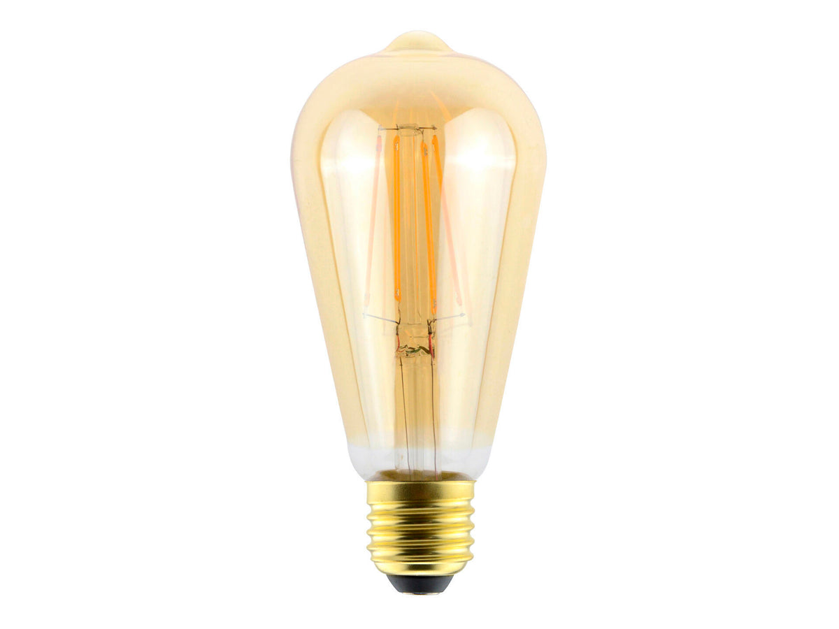 Sylvania Toledo LED Edisonlamp filament amberglas E27 6W dimbaar warm wit