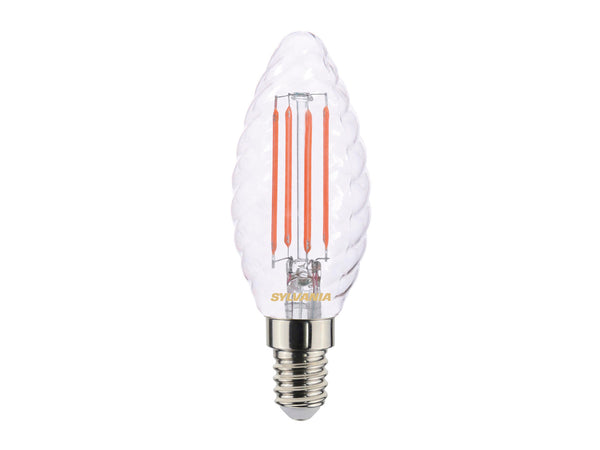 Sylvania Toledo LED kaarslamp filament E14 4,5W warm wit