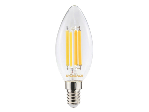 Sylvania Toledo ampoule LED flamme filament E14 6W blanc chaud