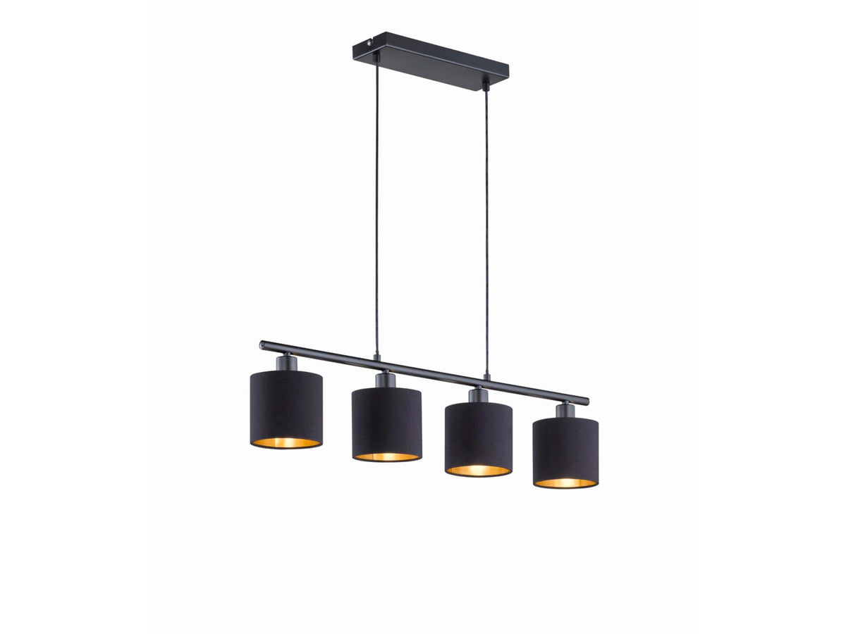 Trio Tommy hanglamp 4xE14 28W zwart