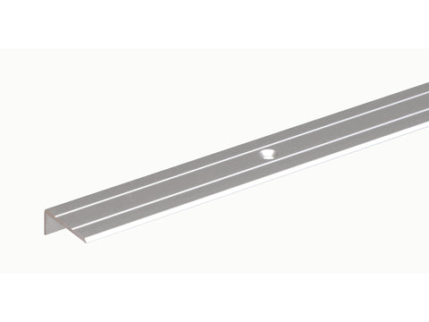 Trapbescherming 25x20x1,5 100cm geanodiseerd aluminium zilver