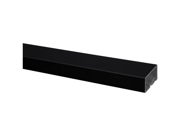 Trapleuning 50x25 mm 100cm metaal zwart
