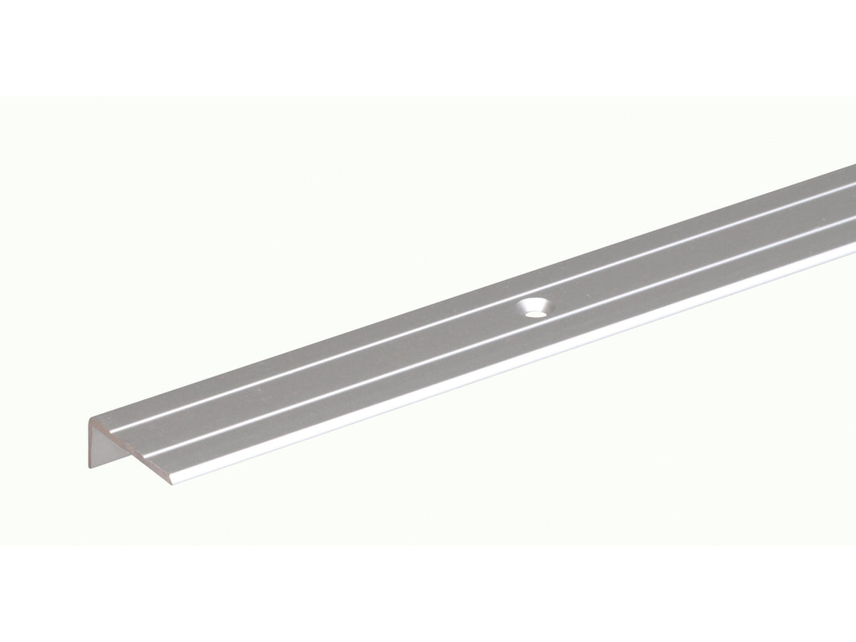 Trapneus 24,5x20x1,5 100cm geanodiseerd aluminium zilver