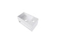 Trevi handenwasser rechts 35cm solid surface wit