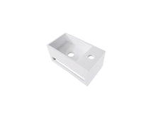 Trevi handenwasser rechts 35cm solid surface wit