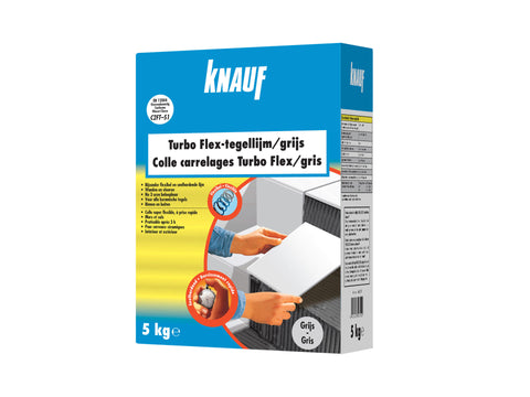 Knauf Turbo Flex tegellijm 5kg grijs