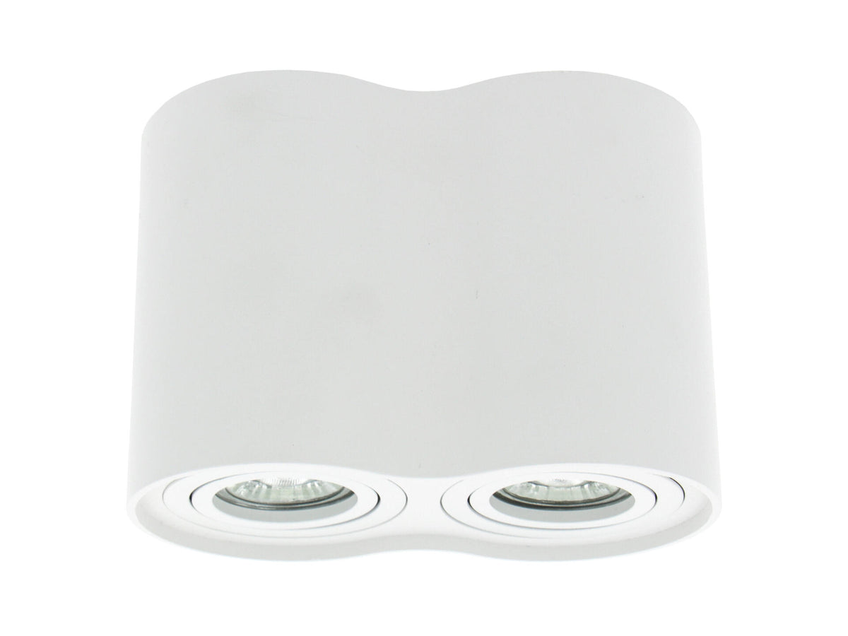 Prolight Tussio LED plafondspot GU10 2x15 W rond wit
