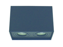 Prolight Tussio spot de plafond LED GU10 2x15 W carré noir