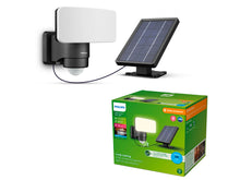 Philips Tylus solar wandlamp met bewegingssensor 6W zwart 5000K