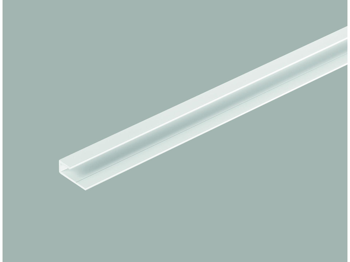 Dumawall+ U-afboordingsprofiel 260cm wit aluminium