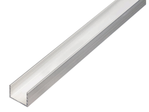 U-profiel 10x15x12x1,5 mm 100cm aluminium