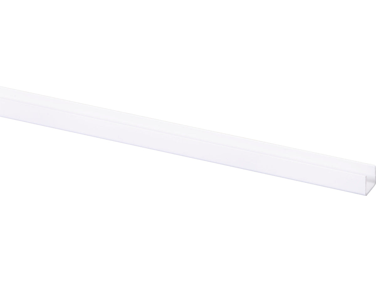 U-profiel 13x10 mm 260cm wit