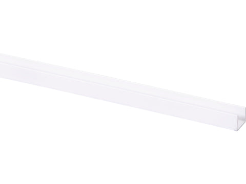 U-profiel 15x12 mm 260cm wit