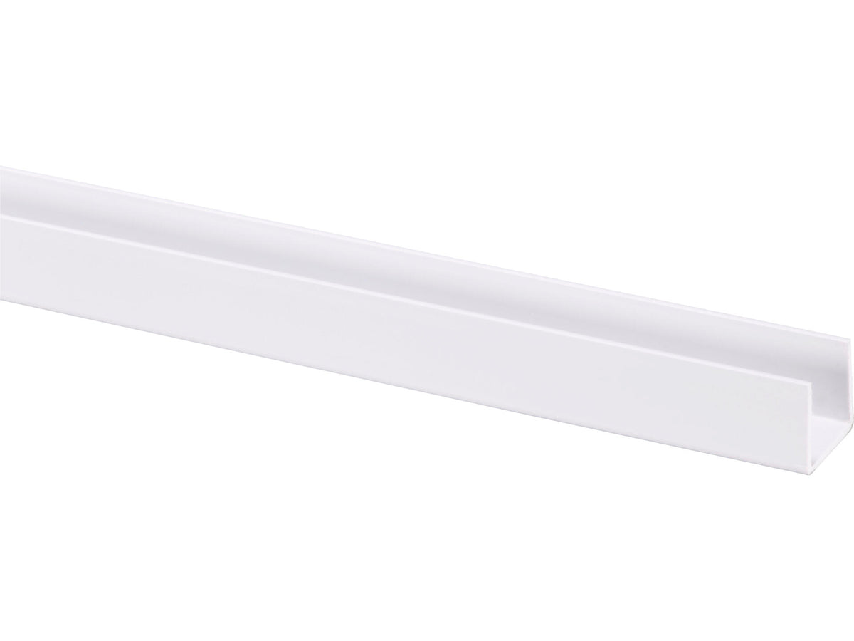 U-profiel 21x18 mm 260cm wit