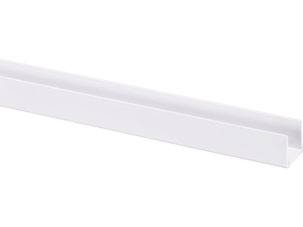 U-profiel 21x18 mm 260cm wit