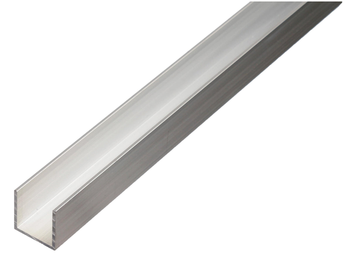 U-profiel 6x6x4x1 mm 100cm aluminium