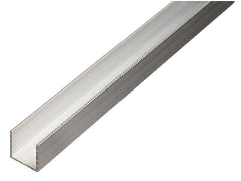 U-profiel 6x6x4x1 mm 100cm aluminium