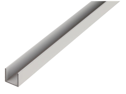 U-profiel 8x8x6x1 mm 100cm aluminium