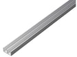 Profil en U double 16x7x1 mm 100cm aluminium anodisé argent