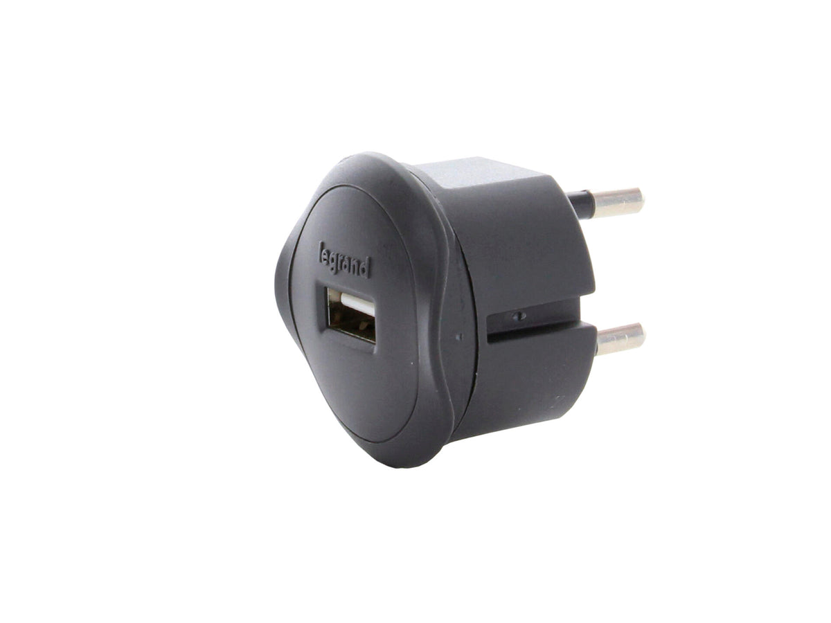Legrand USB-lader 5V 2P 10A zwart