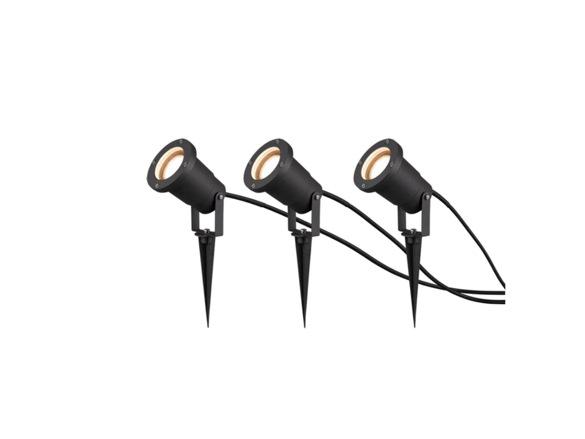 Trio Ubangi tuinpaal op spies GU10 max. 28W antraciet 3 stuks