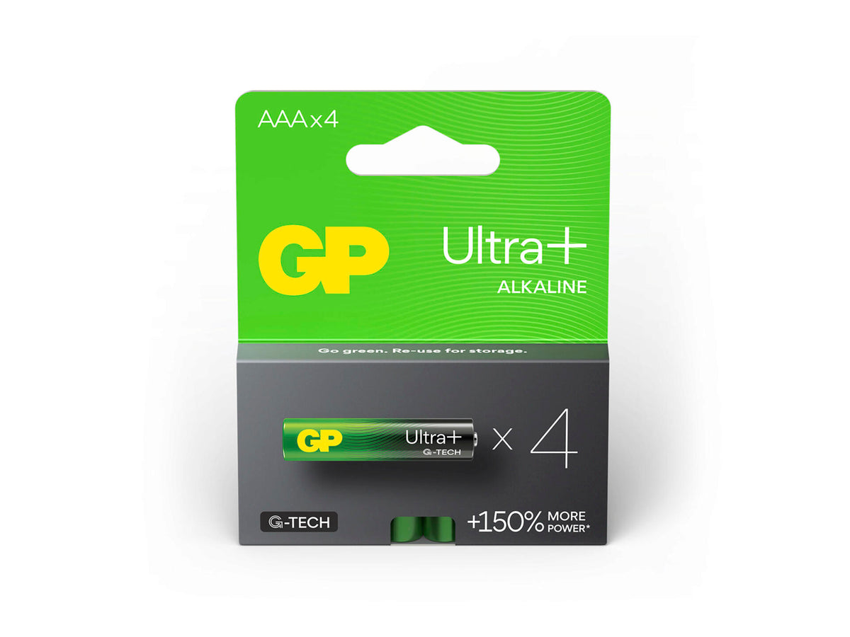 GP Ultraplus batterij alkaline AAA 4 stuks