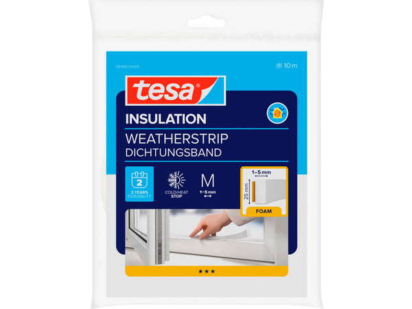 Tesa Universal bourrelet 10m 2,5cm blanc