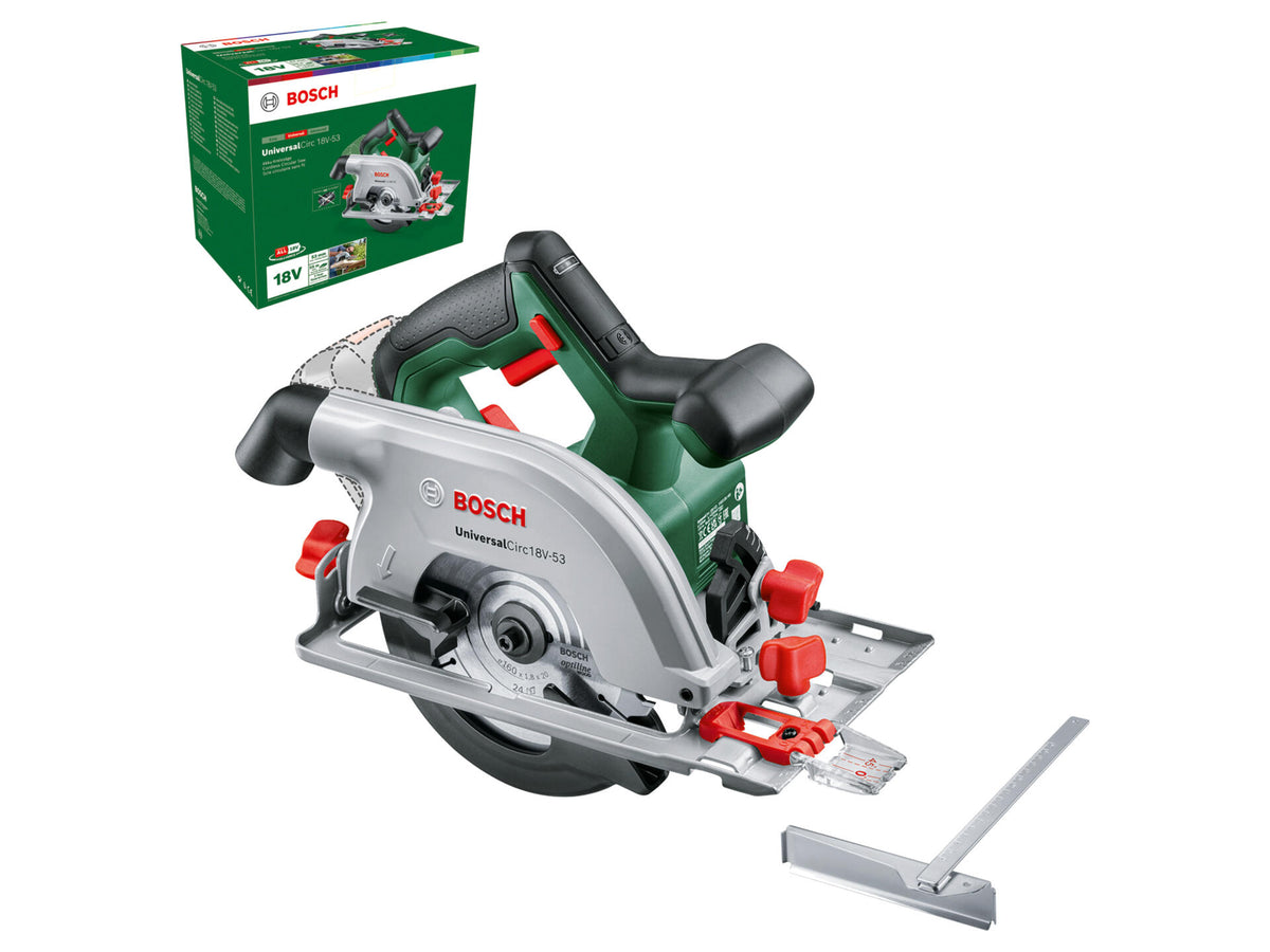 Bosch UniversalCirc 18V-53 accu cirkelzaag 18V Li-Ion 160mm + zaagblad zonder accu