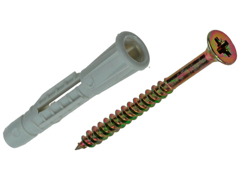 Mack Universele pluggen PE 6mm en schroef 4x45 mm 12 stuks