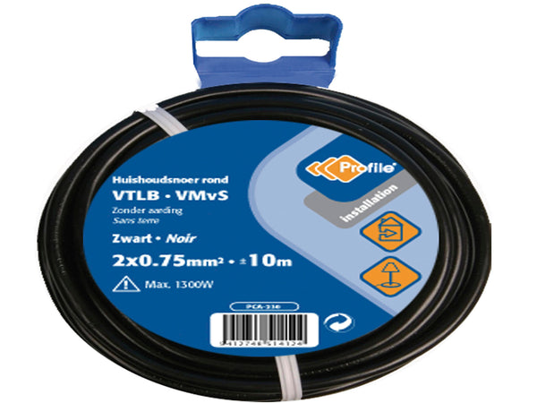 Profile Fil VTLB 2G 0,75mm² 10m noir