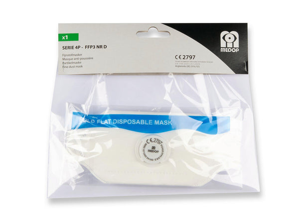 Stofmasker met ventiel 4P FFP3 NR D/V