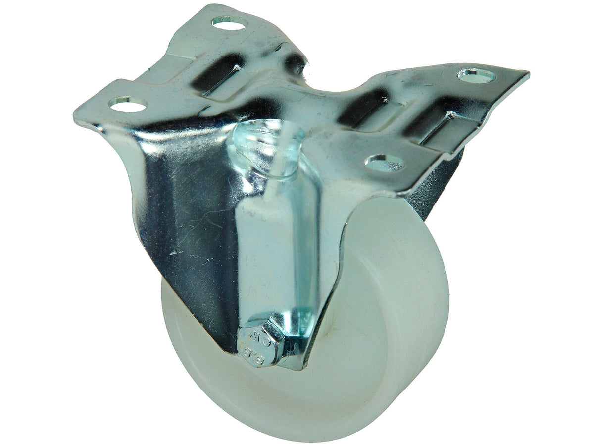Mack Vast wiel 80mm met plaat en glijlager nylon