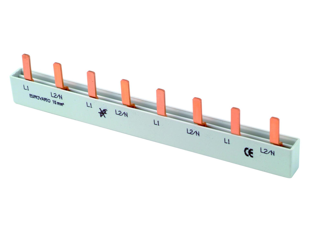 Profile Verbindingsrail pin 10mm² 8 modules
