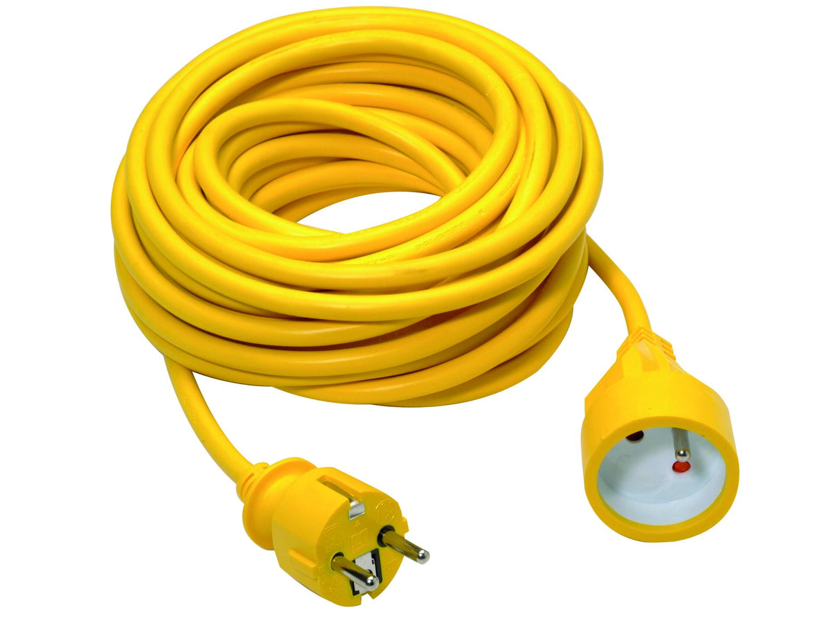 Profile Verlengsnoer 10m 3G 1,5mm² geel
