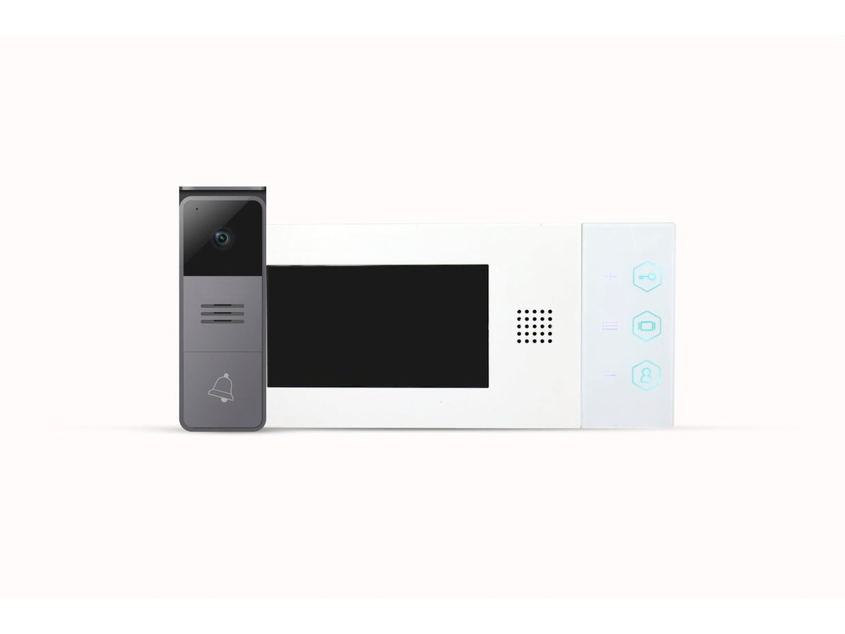 Ceezam Videofoonkit 2-draads 4,3 inch wit