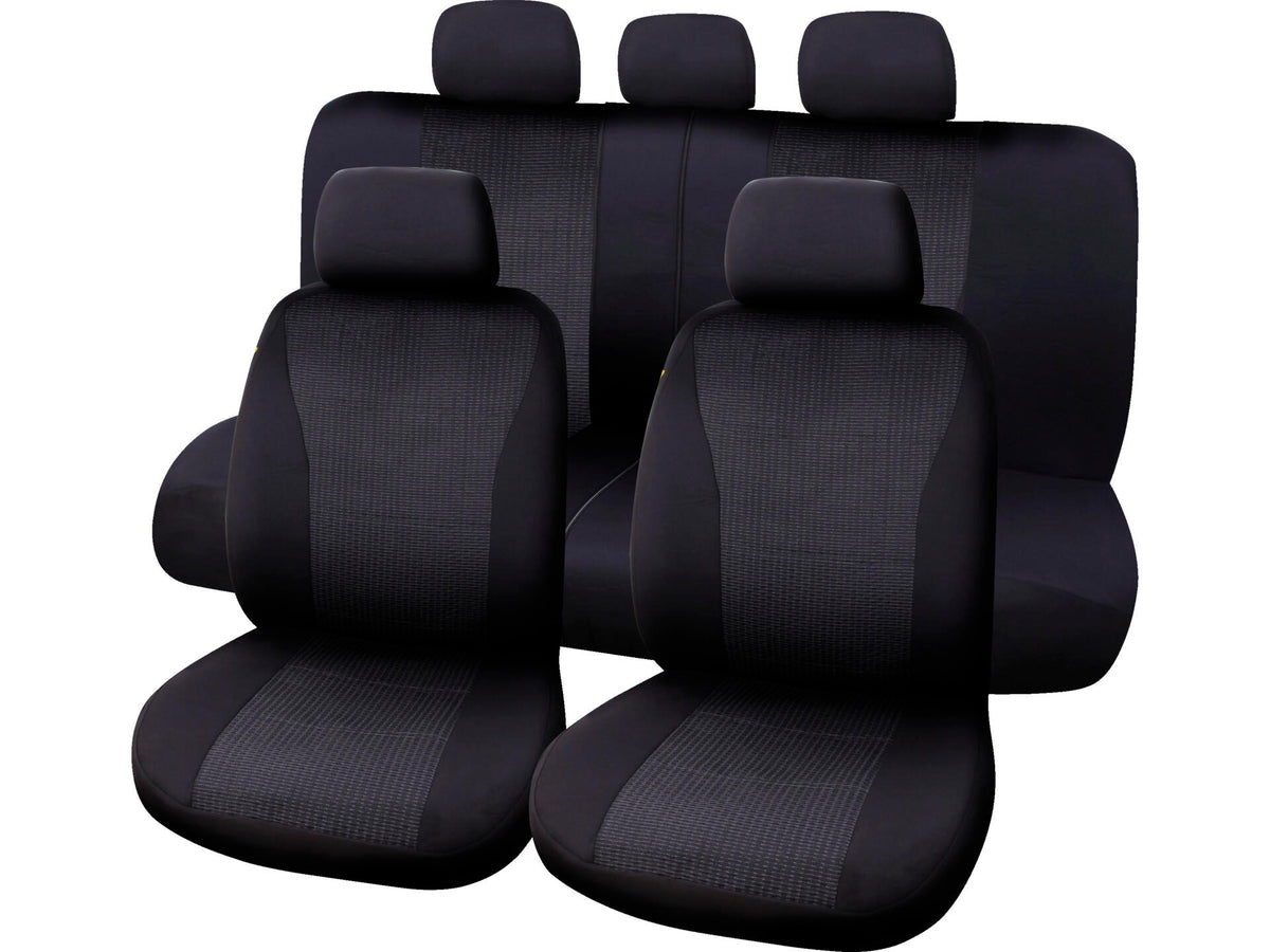 Carpoint Vienna autostoelhoes zwart 9 stuks