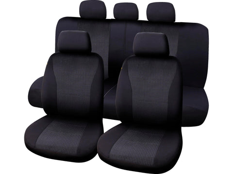 Carpoint Vienna autostoelhoes zwart 9 stuks