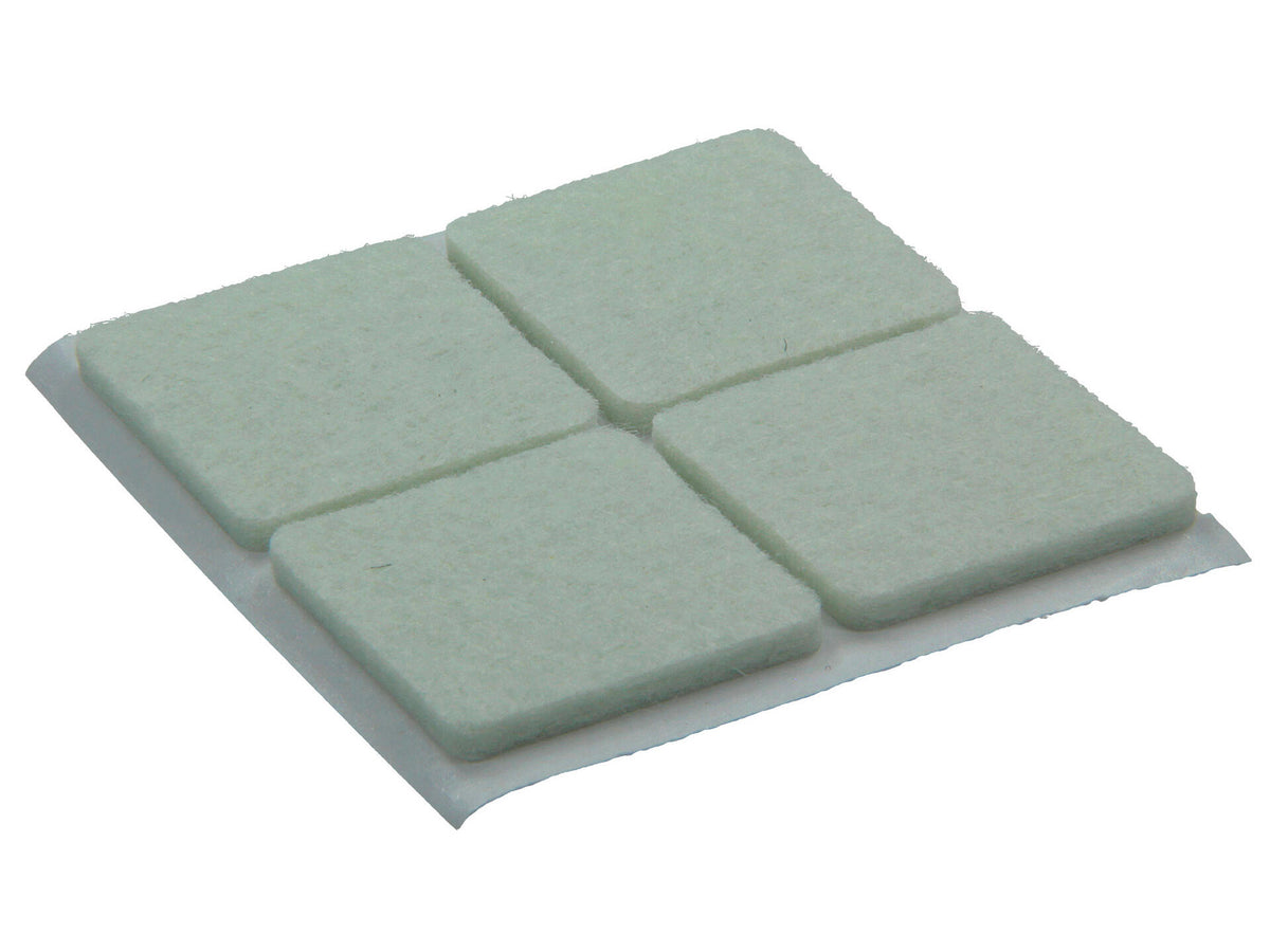 Mack Vilt zelfklevend 25x25 mm wit 12 stuks