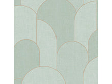 Vliesbehang geo arche groen 53cm x 10m