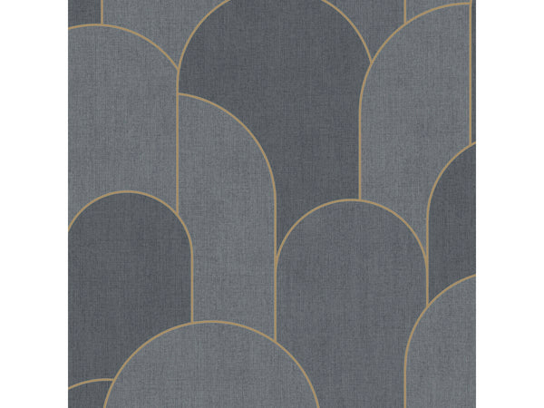 papier peint intissé Géo Arche noir 53cm x 10m