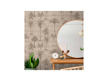 Vliesbehang palm bamboemat beige 53cm x 10m