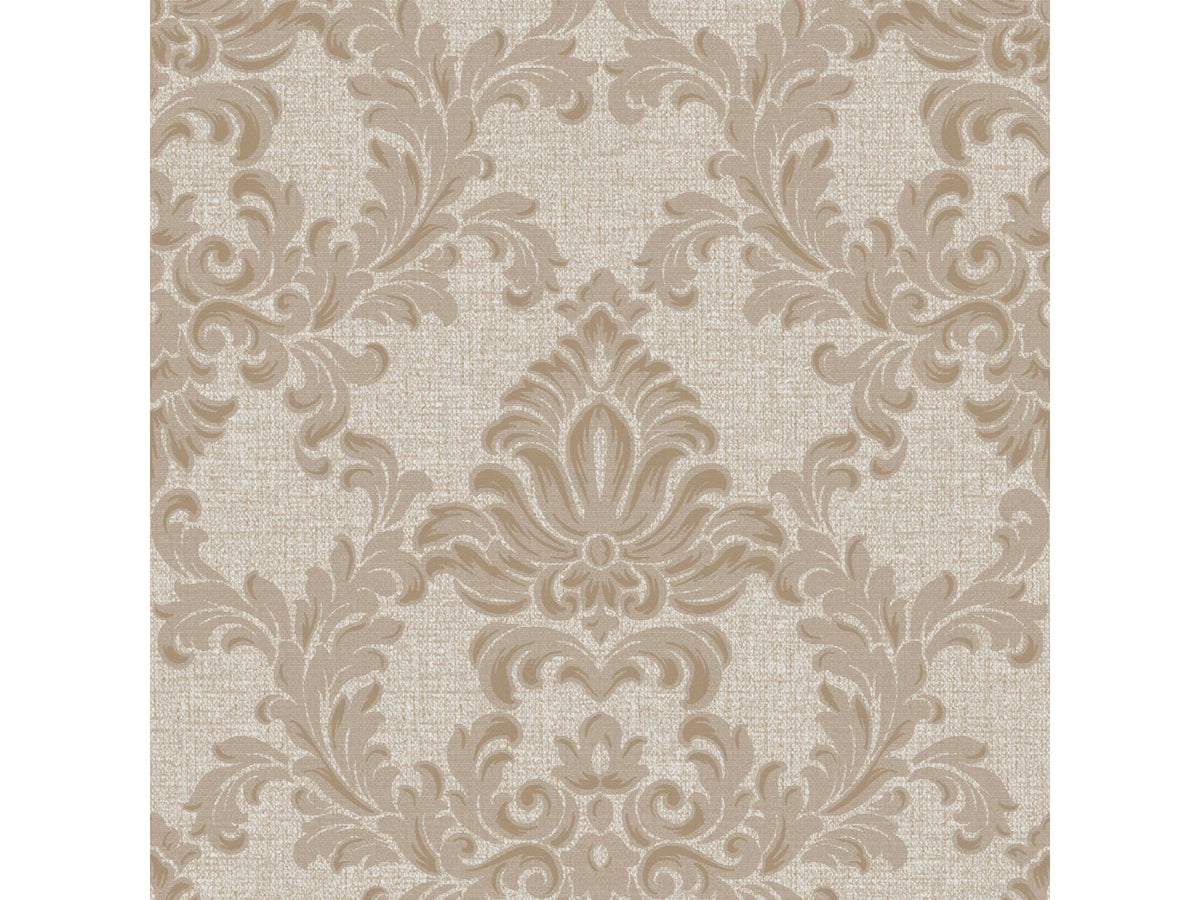 Vliesbehang venezia damask beige 53cm x 10m